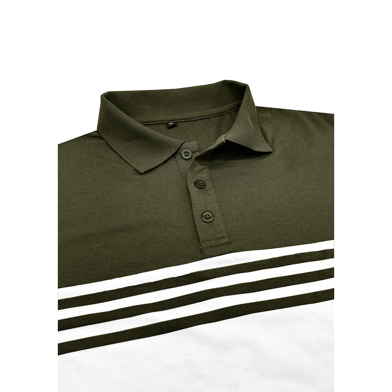 Classic Striped Panel T-Shirt
