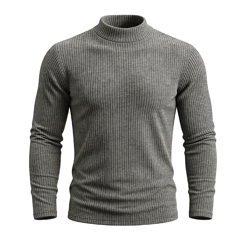 AJAY Mock Neck Long Sleeve Top