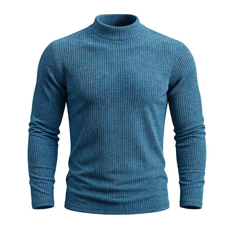 AJAY Mock Neck Long Sleeve Top