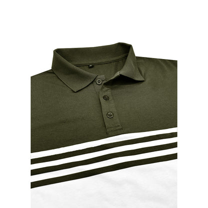 Classic Striped Panel T-Shirt