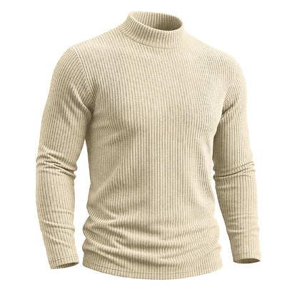 AJAY Mock Neck Long Sleeve Top